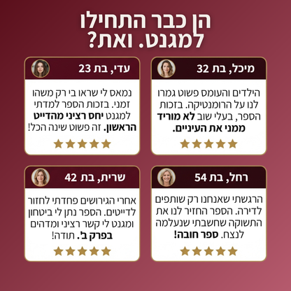 המגנט הנשי - הספר הדיגיטלי לפסיכולוגיית המשיכה